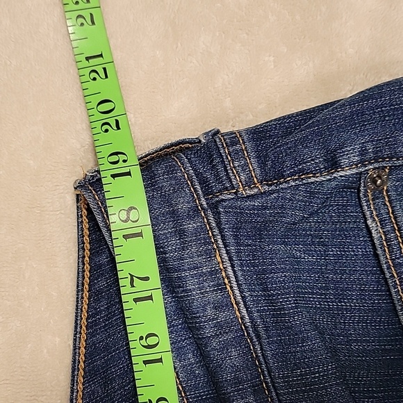 Torrid Perfect Super Flare Vintage Stretch Distressed Blue Flare Jeans - Picture 6 of 14